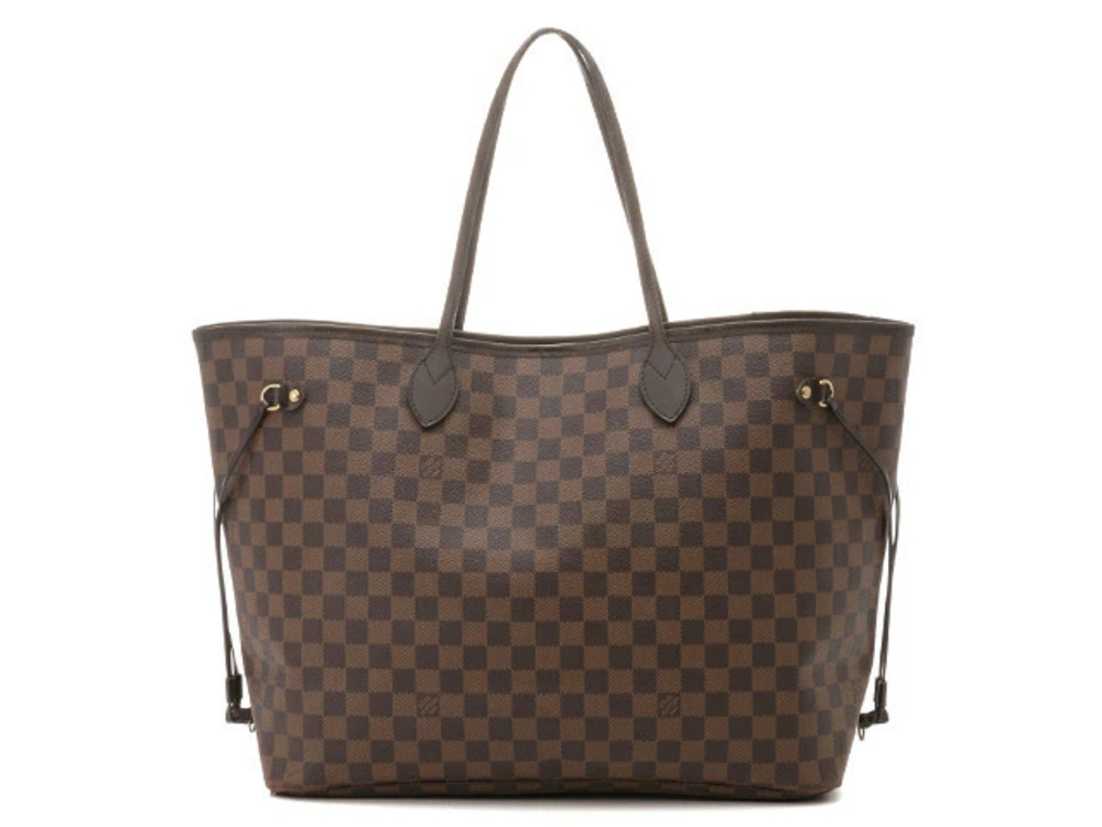 LOUIS VUITTON Neverfull Tote Bag Damier Ebene Brown